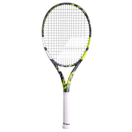 Babolat Pure Aero Team Tennisschläger grau-weiss-gelb 2023 (besaitet)